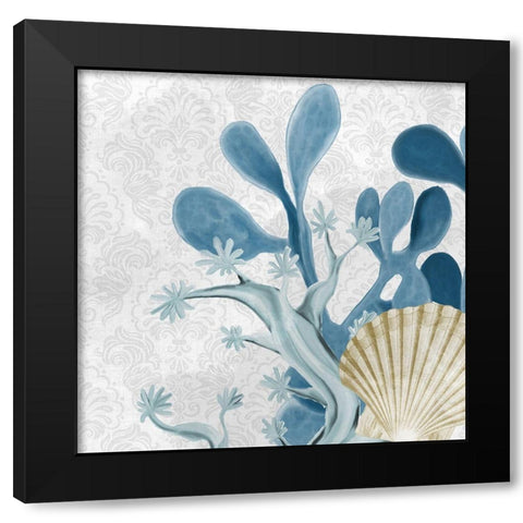 Happiness Beach 3 Black Modern Wood Framed Art Print by Kimberly, Allen