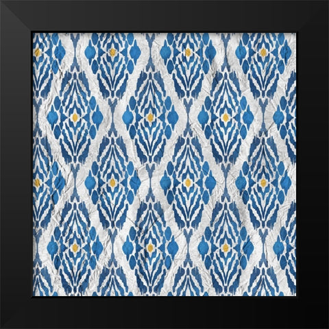 Ikat 3 Black Modern Wood Framed Art Print by Kimberly, Allen