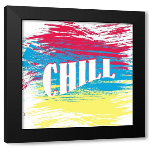 Chill Black Modern Wood Framed Art Print by Kimberly, Allen