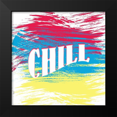 Chill Black Modern Wood Framed Art Print by Kimberly, Allen