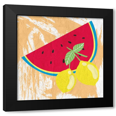 Summer Vibes 1 Black Modern Wood Framed Art Print by Kimberly, Allen