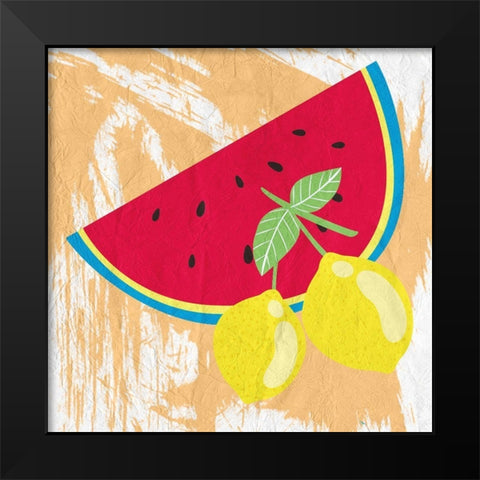 Summer Vibes 1 Black Modern Wood Framed Art Print by Kimberly, Allen