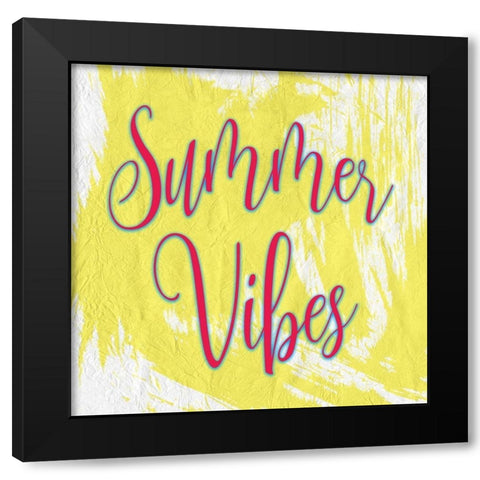 Summer Vibes 2 Black Modern Wood Framed Art Print by Kimberly, Allen