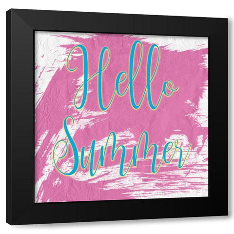 Summer Vibes 4 Black Modern Wood Framed Art Print by Kimberly, Allen