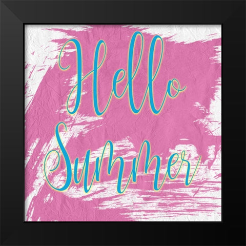 Summer Vibes 4 Black Modern Wood Framed Art Print by Kimberly, Allen