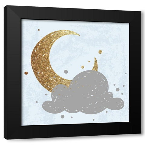 Good Night 1 Black Modern Wood Framed Art Print by Kimberly, Allen