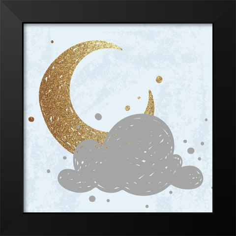 Good Night 1 Black Modern Wood Framed Art Print by Kimberly, Allen