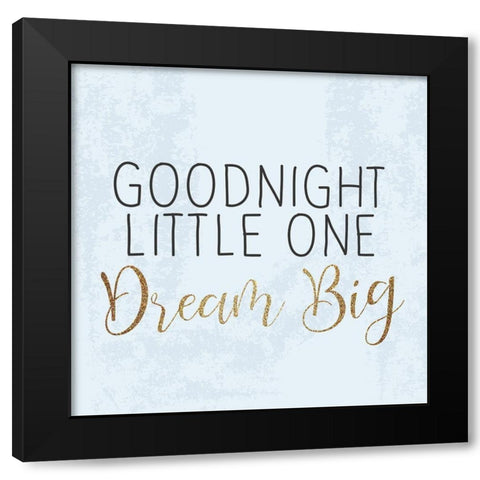 Good Night 2 Black Modern Wood Framed Art Print with Double Matting by Kimberly, Allen