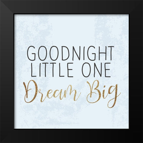 Good Night 2 Black Modern Wood Framed Art Print by Kimberly, Allen
