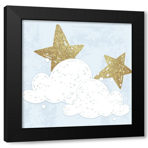 Good Night 3 v2 Black Modern Wood Framed Art Print by Kimberly, Allen