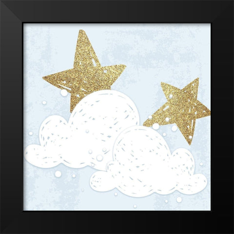 Good Night 3 v2 Black Modern Wood Framed Art Print by Kimberly, Allen