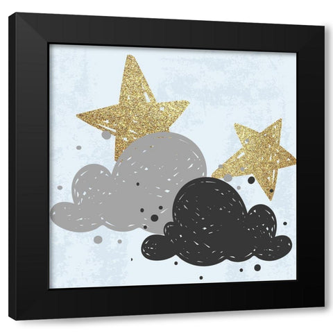 Good Night 3 Black Modern Wood Framed Art Print by Kimberly, Allen