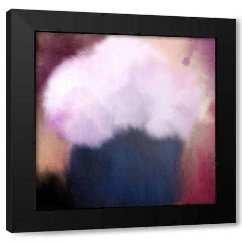 Abstract Bloom Black Modern Wood Framed Art Print with Double Matting by Kimberly, Allen
