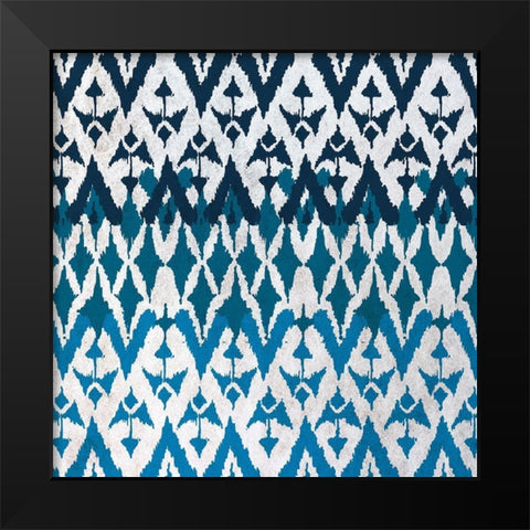 Ikat 1 Black Modern Wood Framed Art Print by Kimberly, Allen