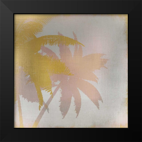 Palms at Sunset 1 Black Modern Wood Framed Art Print by Allen, Kimberly