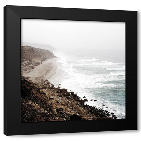 Coastline Black Modern Wood Framed Art Print by Kimberly, Allen