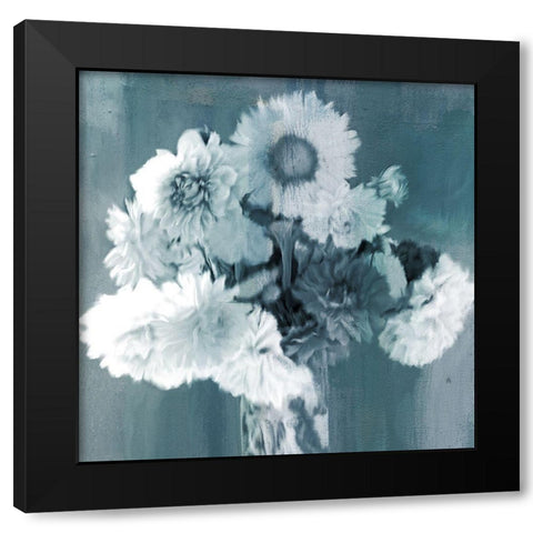 Floral Vase Black Modern Wood Framed Art Print with Double Matting by Kimberly, Allen