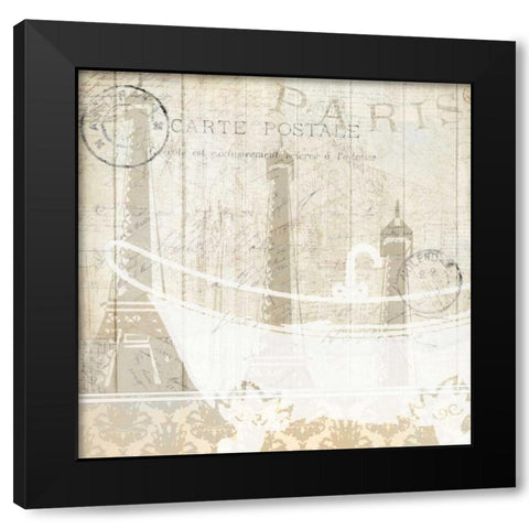 Travel 1 Black Modern Wood Framed Art Print with Double Matting by Allen, Kimberly