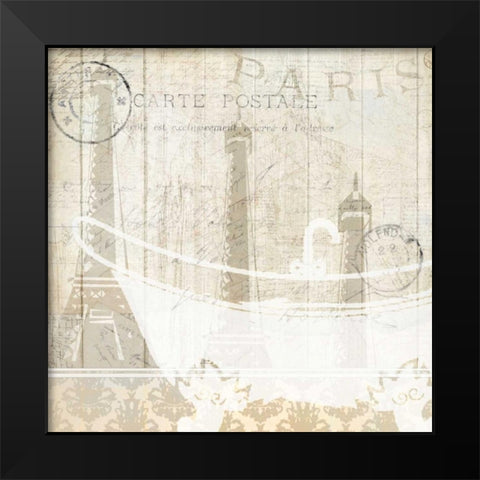 Travel 1 Black Modern Wood Framed Art Print by Allen, Kimberly