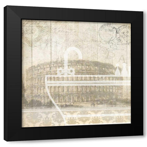 Travel 3 Black Modern Wood Framed Art Print with Double Matting by Allen, Kimberly