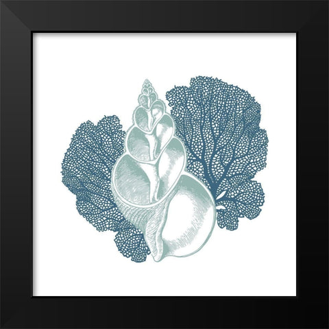 Sea Blues 2 Black Modern Wood Framed Art Print by Kimberly, Allen