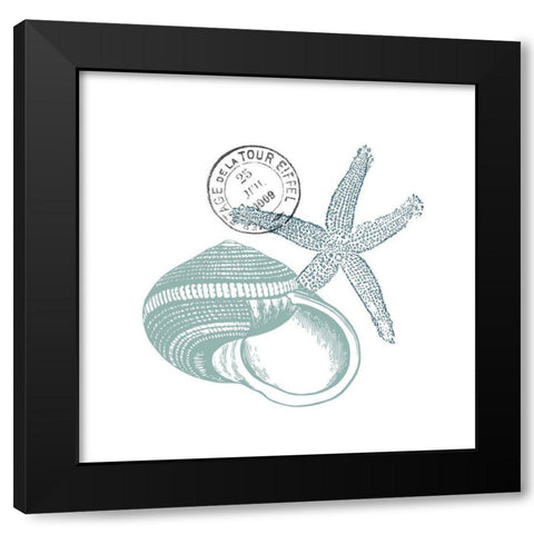 Sea Blues 8 Black Modern Wood Framed Art Print by Kimberly, Allen