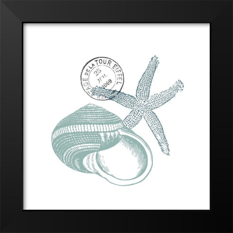 Sea Blues 8 Black Modern Wood Framed Art Print by Kimberly, Allen