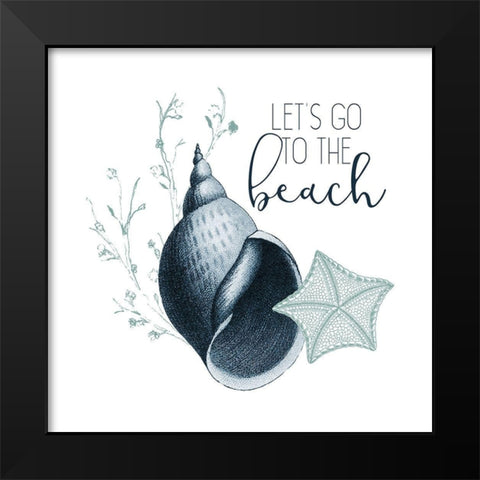 Sea Blues 5 Black Modern Wood Framed Art Print by Allen, Kimberly
