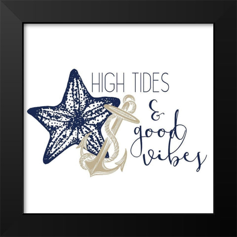 The Sea 1 Black Modern Wood Framed Art Print by Kimberly, Allen