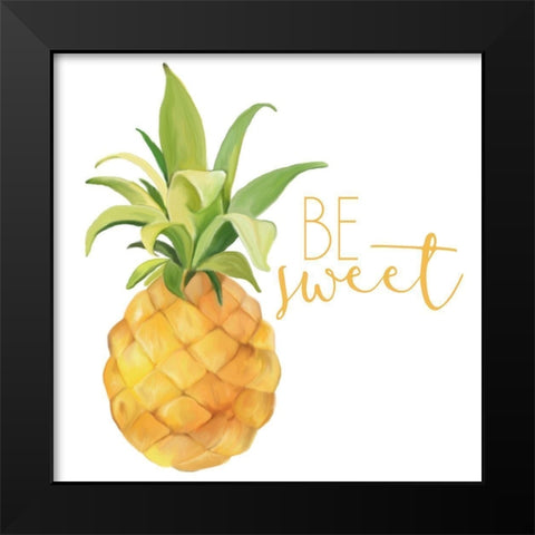Be Sweet 1 Black Modern Wood Framed Art Print by Kimberly, Allen