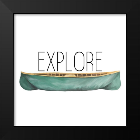 Exploring 1 Black Modern Wood Framed Art Print by Kimberly, Allen