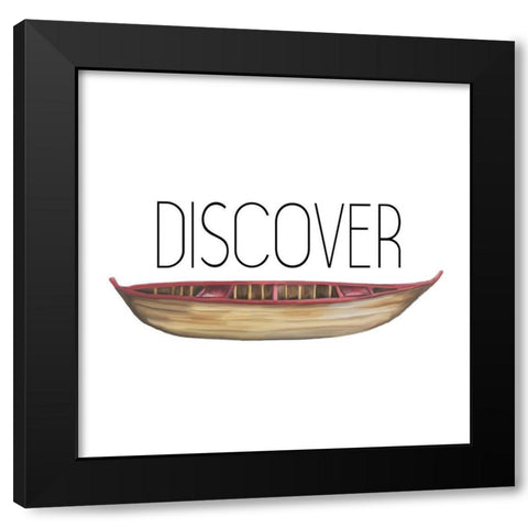 Exploring 6 Black Modern Wood Framed Art Print by Kimberly, Allen