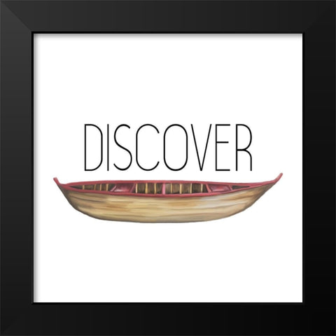 Exploring 6 Black Modern Wood Framed Art Print by Kimberly, Allen