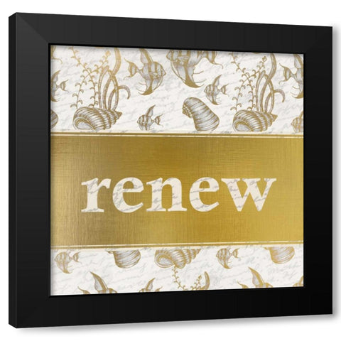 Renew Black Modern Wood Framed Art Print with Double Matting by Allen, Kimberly