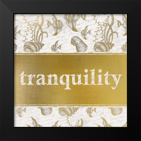 Tranquility Black Modern Wood Framed Art Print by Allen, Kimberly