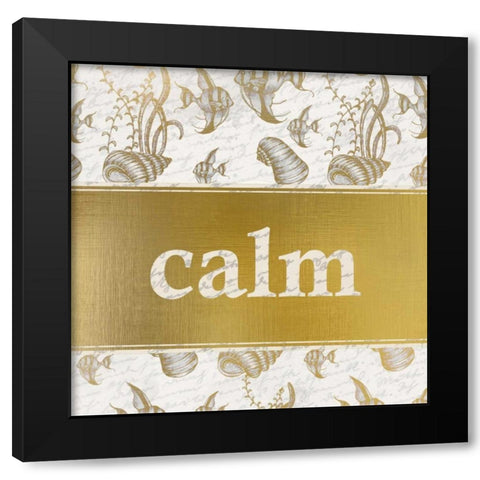 Calm Black Modern Wood Framed Art Print by Allen, Kimberly