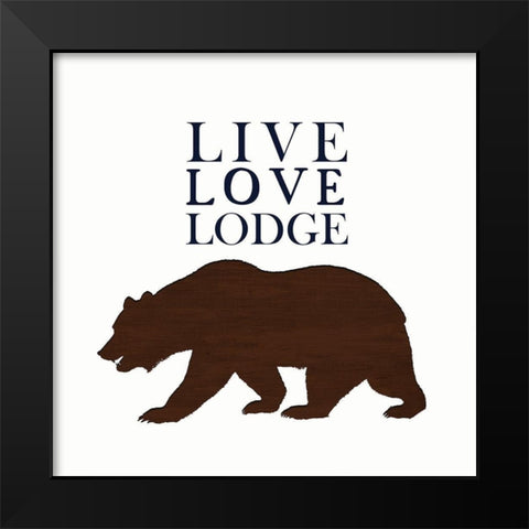 In the Woods 3 Black Modern Wood Framed Art Print by Kimberly, Allen