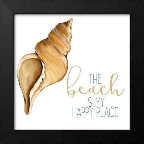 Seashore Shells 1 Black Modern Wood Framed Art Print by Kimberly, Allen