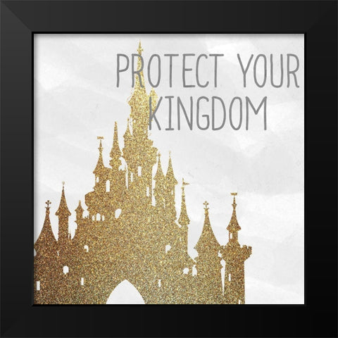 Rules for Princesses 2 V2 Black Modern Wood Framed Art Print by Allen, Kimberly