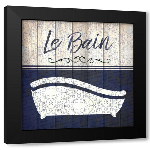 Vintage Tub 1 Black Modern Wood Framed Art Print by Allen, Kimberly