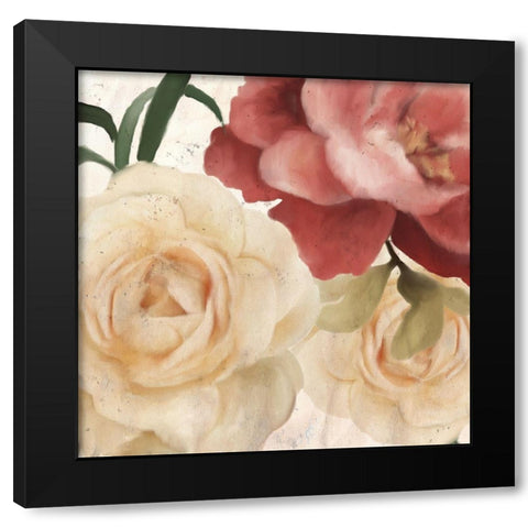 Fall Blooms 1a Black Modern Wood Framed Art Print by Kimberly, Allen