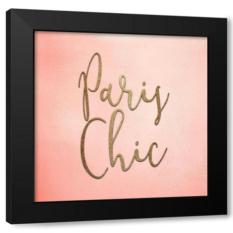 Paris Chic 2 Black Modern Wood Framed Art Print with Double Matting by Kimberly, Allen