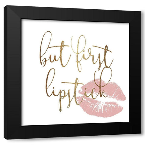 But First 2 Black Modern Wood Framed Art Print with Double Matting by Kimberly, Allen