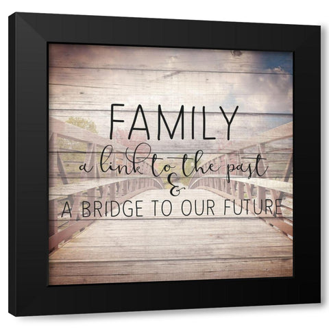 Family Bridge Black Modern Wood Framed Art Print with Double Matting by Kimberly, Allen