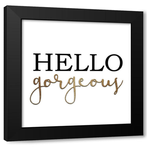 Glamour Time 5 Black Modern Wood Framed Art Print by Kimberly, Allen