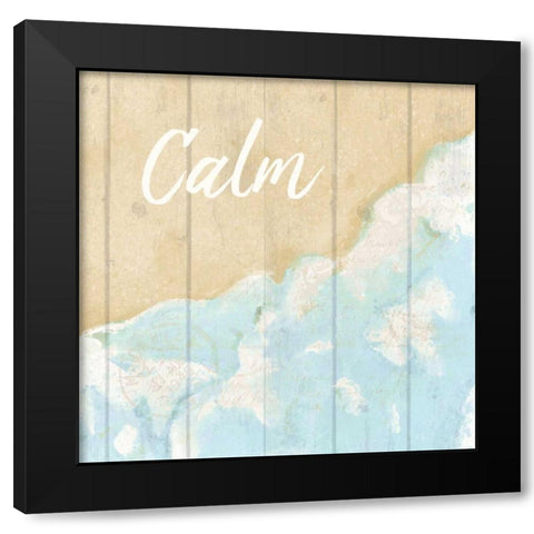 Seaside  Calm Black Modern Wood Framed Art Print with Double Matting by Allen, Kimberly
