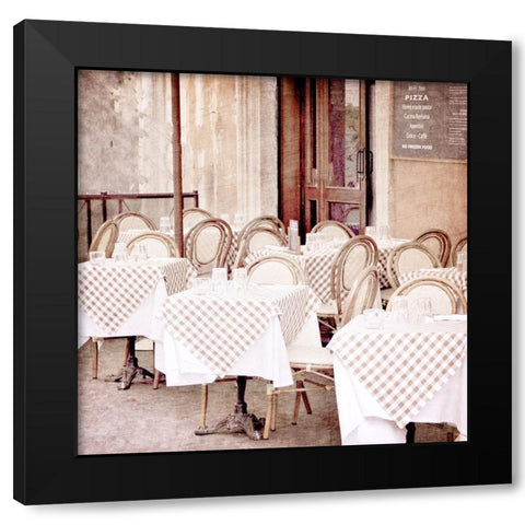 Paris Bistro 1 Black Modern Wood Framed Art Print by Allen, Kimberly