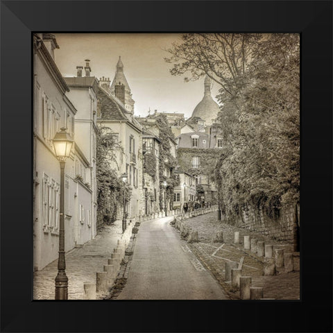 Streets of Paris 1 Black Modern Wood Framed Art Print by Allen, Kimberly
