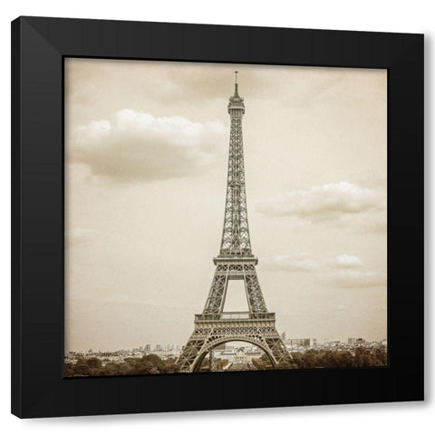 Streets of Paris 2 Black Modern Wood Framed Art Print with Double Matting by Allen, Kimberly
