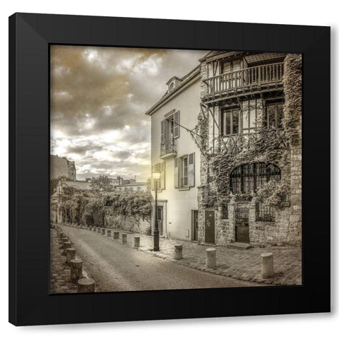 Streets of Paris 3 Black Modern Wood Framed Art Print by Allen, Kimberly